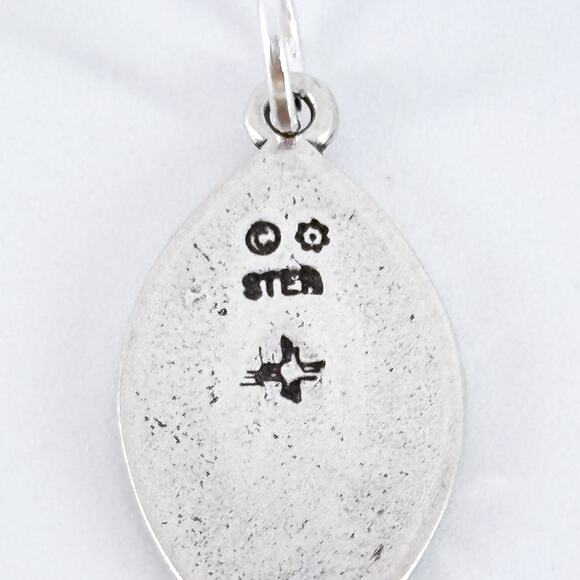 Sterling Silver Christian Ichthys Fish Pendant | Vintage Religious Charm Jewelry - Picture 5 of 12